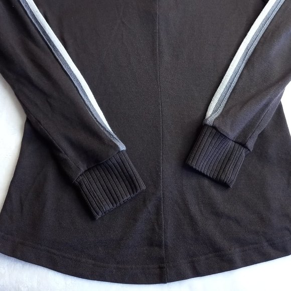 Icebreaker Merino Wool Brown Zip Neck Sweater (M) - Picture 8 of 9